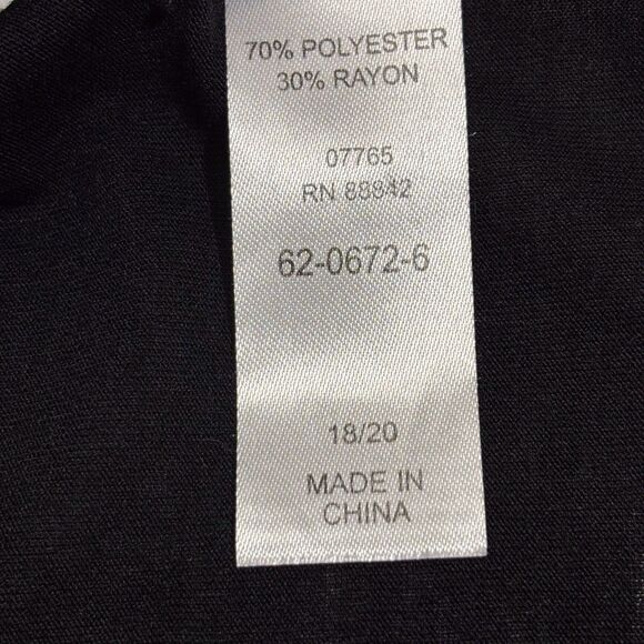 Swimsuits For All Women’s Kate Swim Cover Up Dress Black Silver V-Neck 18/20 - Picture 7 of 8